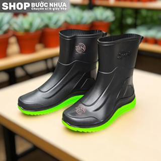 Ủng cổ thấp bảo hộ lao động cao su dẻo chống nước chống trơn trượt size 36 - 42 