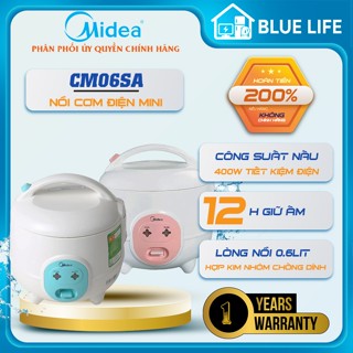 Nồi Cơm Điện Mini Midea CM06SA – Dung Tích 0.6 Lít, 400W, Cho 1–2 Người Ăn, Hàng Chính Hãng
