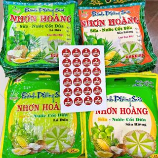  Bánh Phồng Sữa Nhơn Hoàng Sữa Dừa Lá Dứa - Sầu Riêng - 220g 400gram Siêu to -  Đặc Sản Miền Tây Ngon 