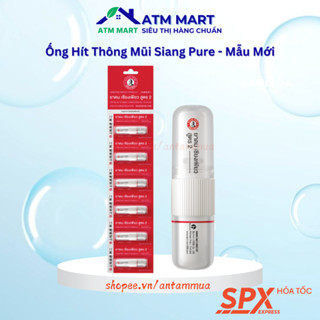  Ống Hít Thông Mũi Siang Pure Inhaler 2 Đầu 2ML Thái Lan - ATM Mart An Tâm Mua Hàng Chuẩn 