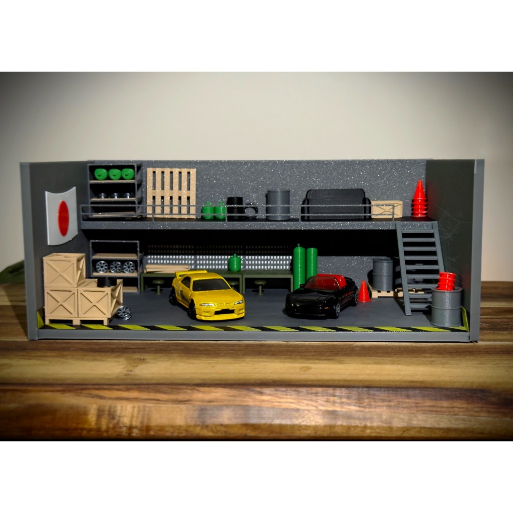 Diorama gara Trang trí HotWheel Mô hình trang trí phòng