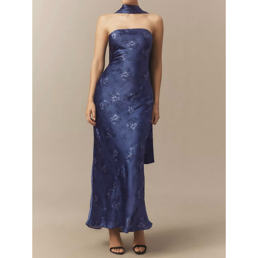 Đầm Nesta hoa xanh hiệu Anthro.pologie/ BHLDN