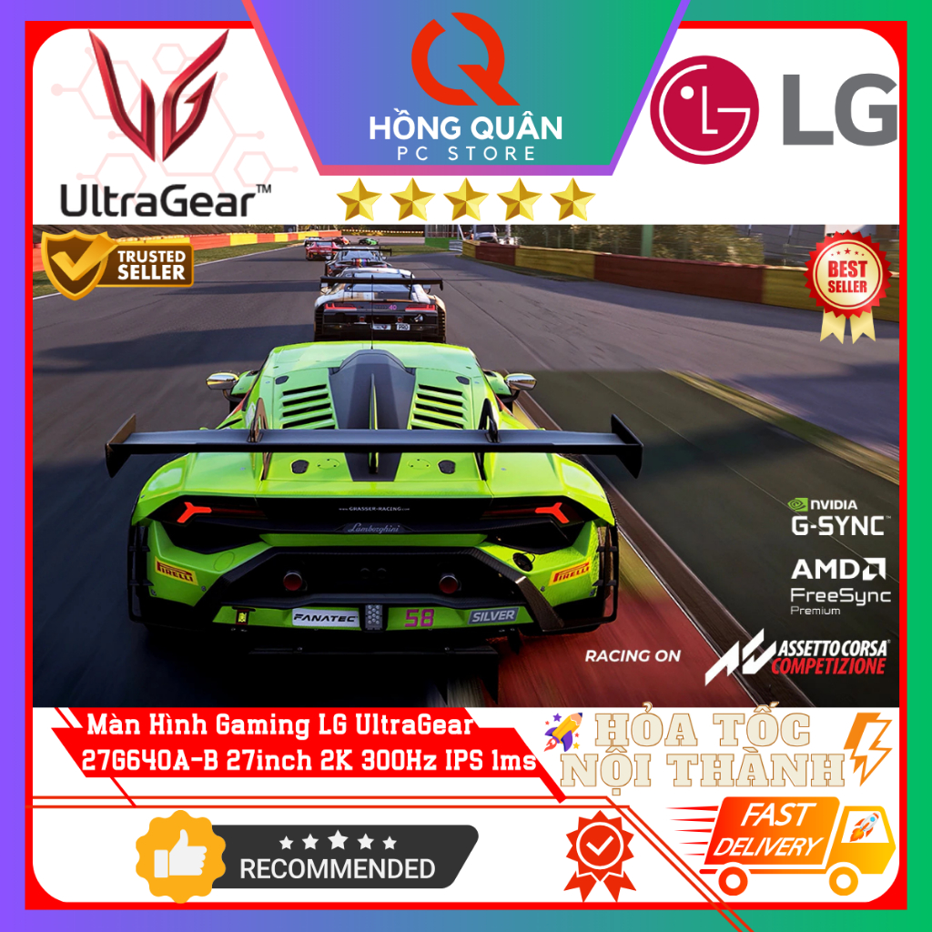Màn Hình LG UltraGear 27G640A-B 27inch IPS 2K 300Hz G-Sync HDR400 1ms GtG Speaker New - Hàng Chính Hãng Bảo Hành 2 Năm | BigBuy360 - bigbuy360.vn