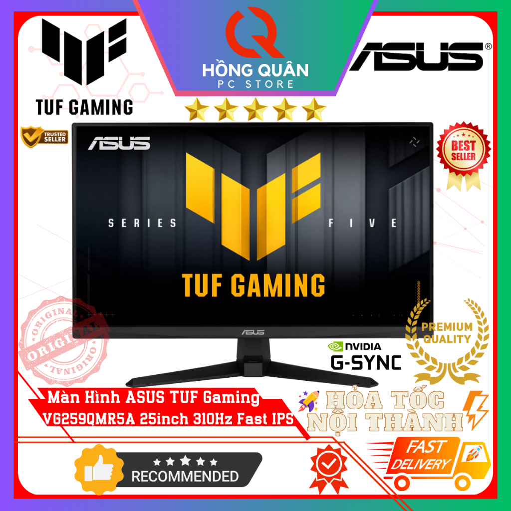 Màn Hình ASUS TUF Gaming VG259QMR5A 25inch 310Hz Fast IPS 0.3ms GtG GSync Speaker New - Hàng Chính Hãng Bảo Hành 3 Năm | BigBuy360 - bigbuy360.vn