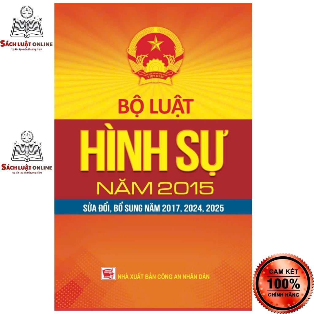 Sách - Bộ luật Hình sự năm (sđ,bs 2025) NXB Công an nhân dân