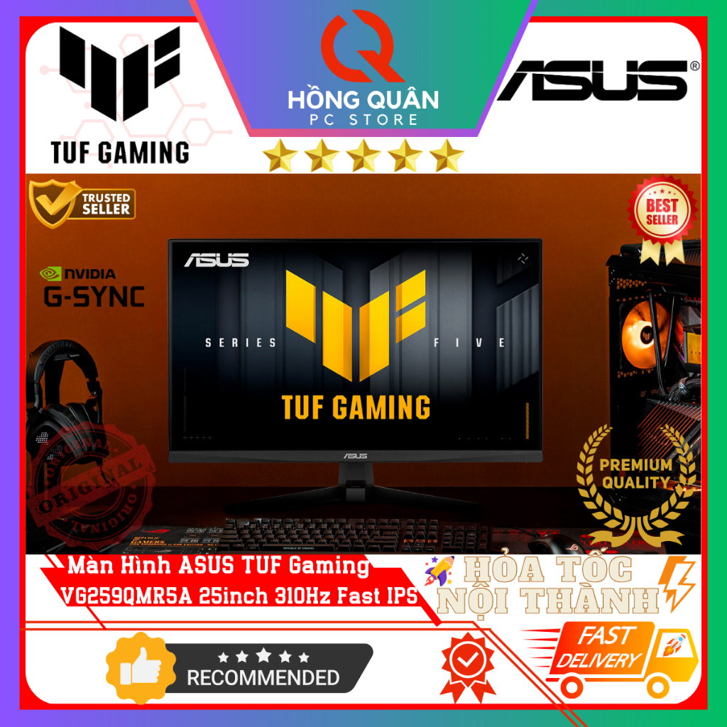 Màn Hình ASUS TUF Gaming VG259QMR5A 25inch 310Hz Fast IPS 0.3ms GtG GSync Speaker New - Hàng Chính Hãng Bảo Hành 3 Năm | BigBuy360 - bigbuy360.vn
