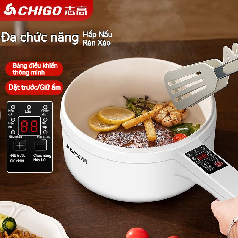 Nồi Cơm Điện Gia Đình Cho Ký Túc Xá (2.3L / 3L) Thiết Kế Cân Bằng – Nấu Mì Dễ Dàng, Lẩu Điện Thông Minh, Đa Năng, Bảo Hà