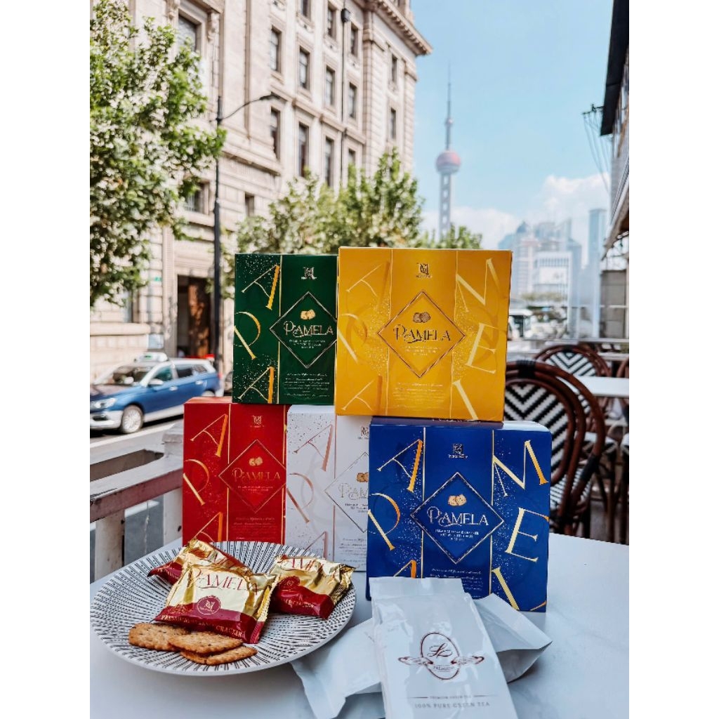 Mơí 2026 Bánh  quy vuông sẵn 5 màu