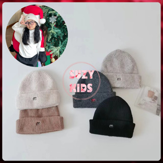  Mũ Nón Len Trẻ Em Mũ Len Trơn Cho Bé Từ 4 Đến 12 Tuổi Thêu Chữ Phong Cách Hàn Quốc M10 