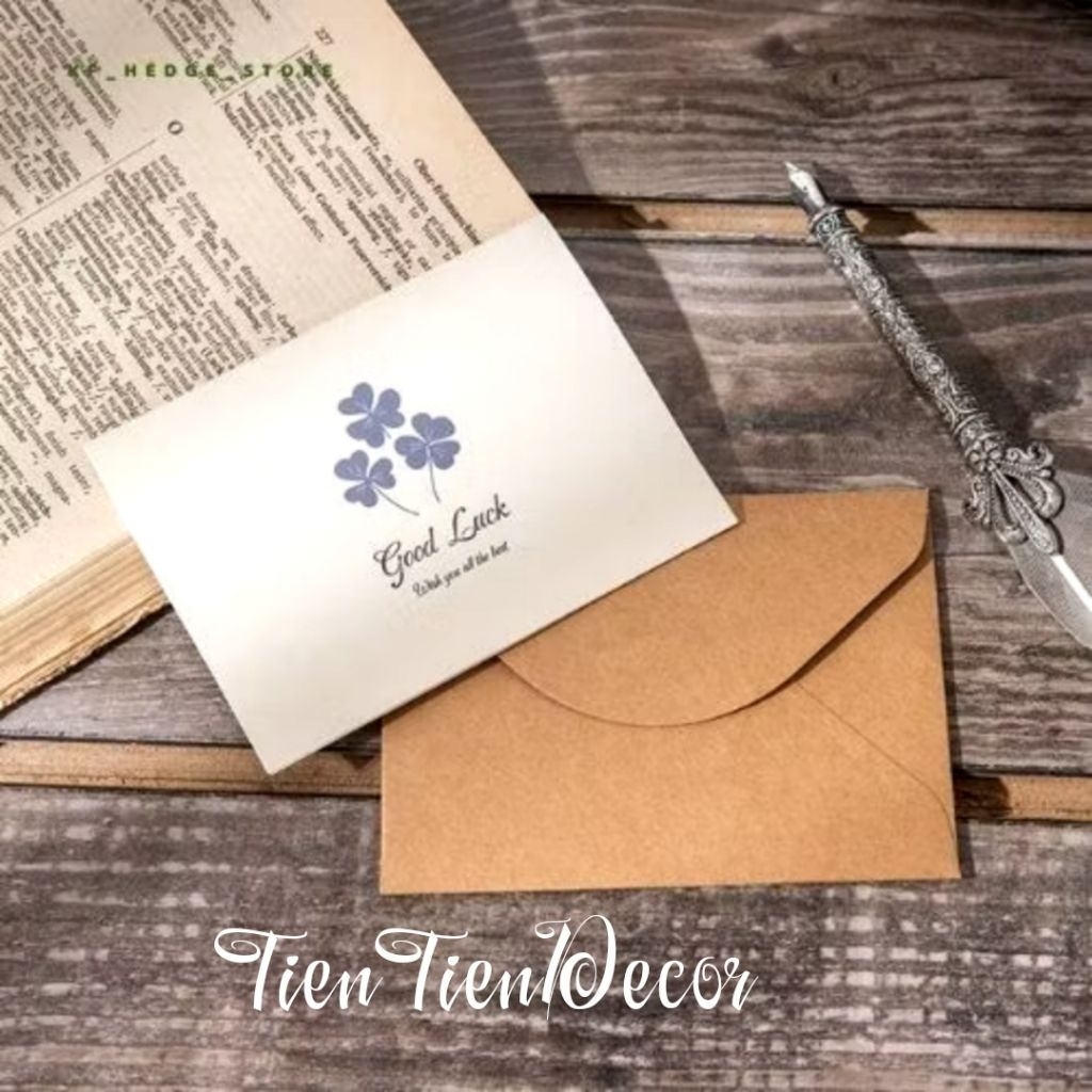 Bìa Thiệp Kraft Vintage cao cấp chúc mừng