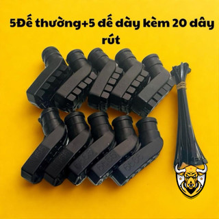 Set 10-20 Bọc Chân Chống Xe Máy ĐẾ DÀY Chống Trơn Trượt Va Chạm Tiện Lợi