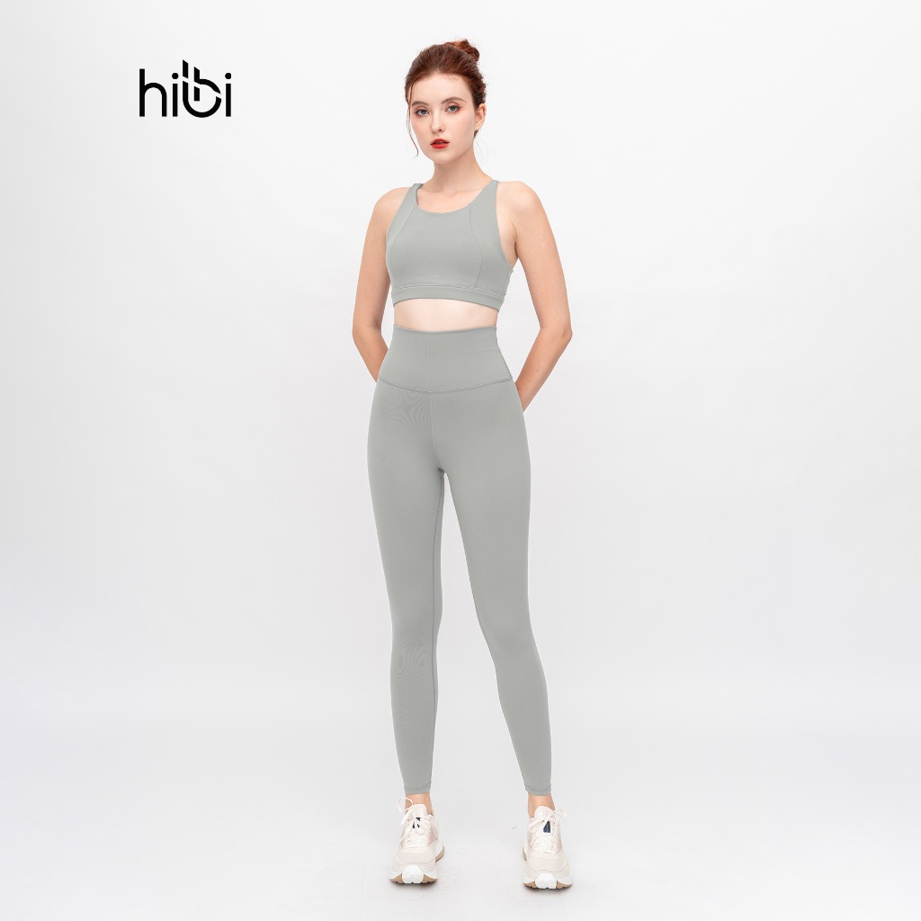 Set đồ Tập Yoga Luxury Hibi Sports H138, áo bra khoét lưng tam giác, kèm mút ngực | BigBuy360 - bigbuy360.vn