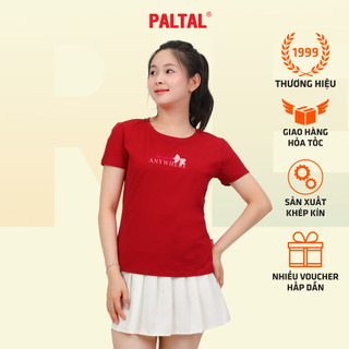 Áo thun thời trang PALTAL chất liệu Cotton phom suông cổ tròn năng động và tiện dụng trẻ trung năng động - 020p 0320