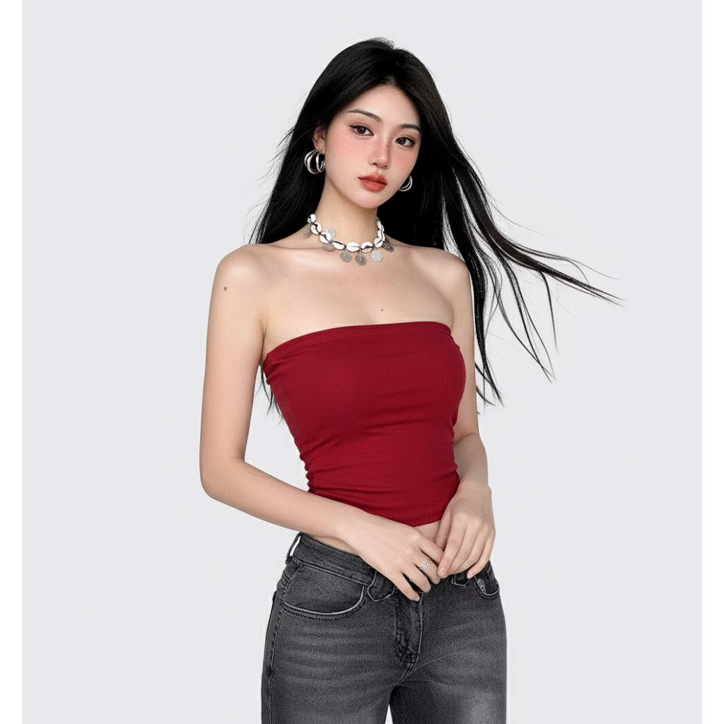 Áo Ống Trơn Dáng Ôm Kiểu Basic DaaLaa Store Co Giãn Thoải Mái A51368
