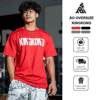  Áo Thun KingKong Oversize Nam Nữ Co Giãn Cổ Tròn In Chữ Basic-Local Brand TB KINGKONG SPORT WEAR 