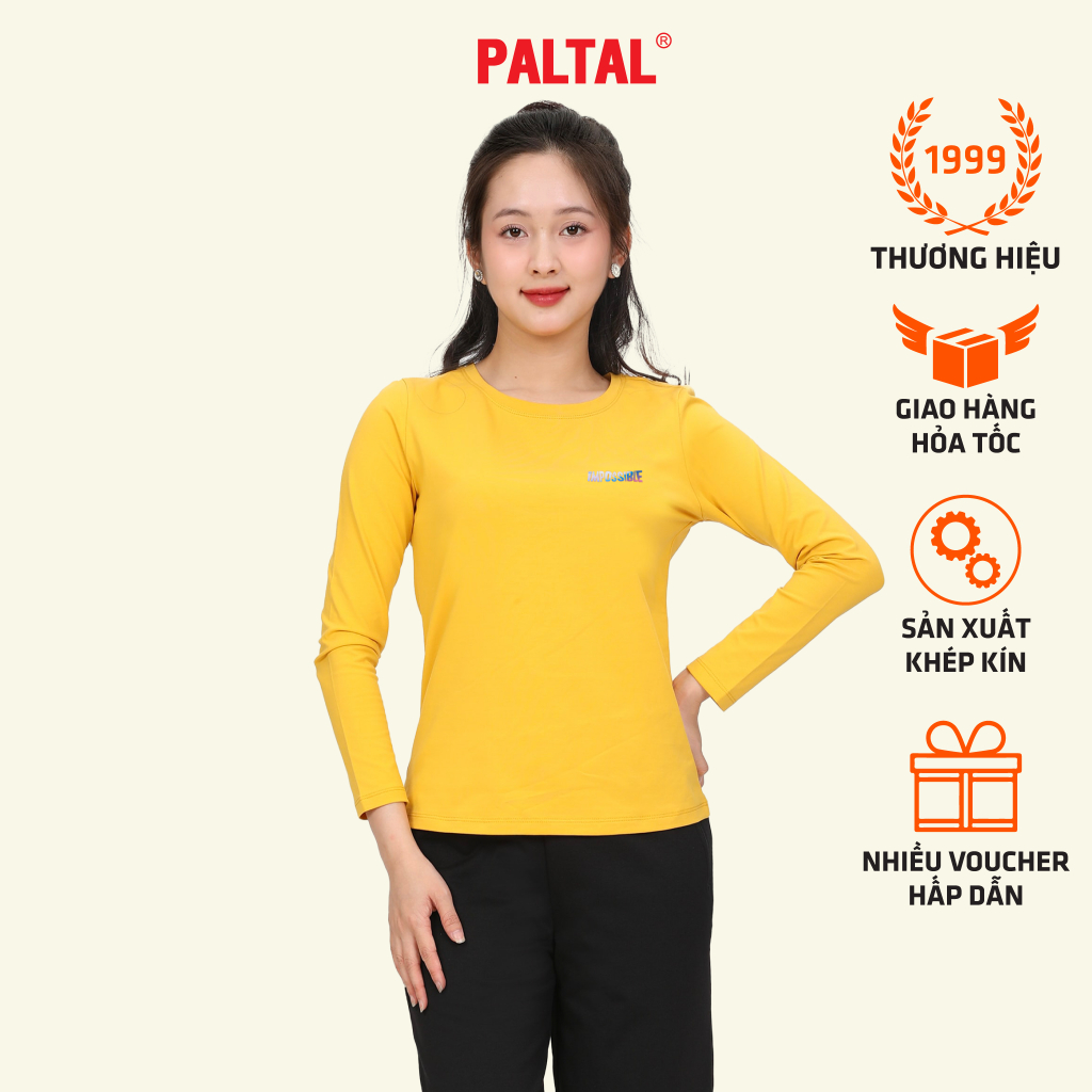 Áo Thun Tay Dài Cổ Tròn Cotton 020p 0270 thời trang, tiện dụng PALTAL