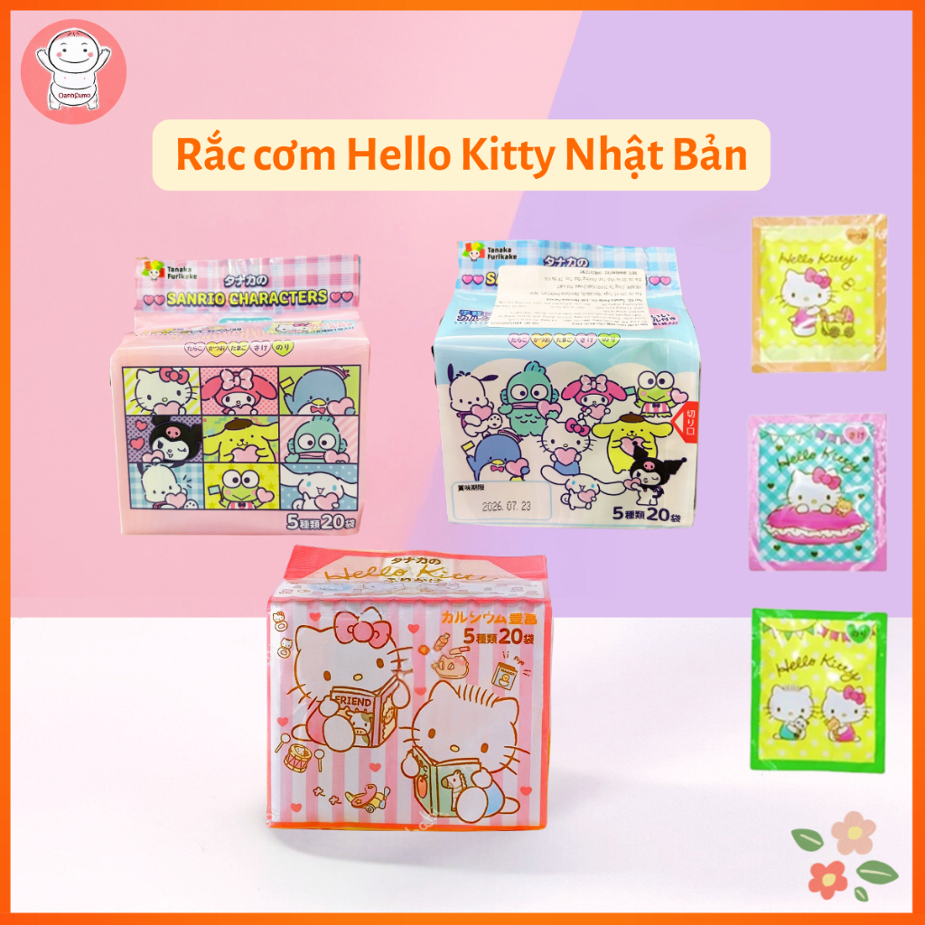 Gia vị rắc cơm Hello Kitty Nhật (Date T6/2026)