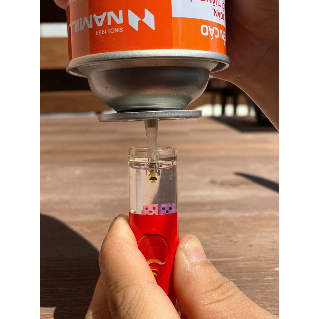 100 ĐẦU BƠM GAS BẬT LỬA BẰNG BÌNH GAS MINI – PHỤ KIỆN NẠP GAS KHÒ NHANH, TIỆN LỢI