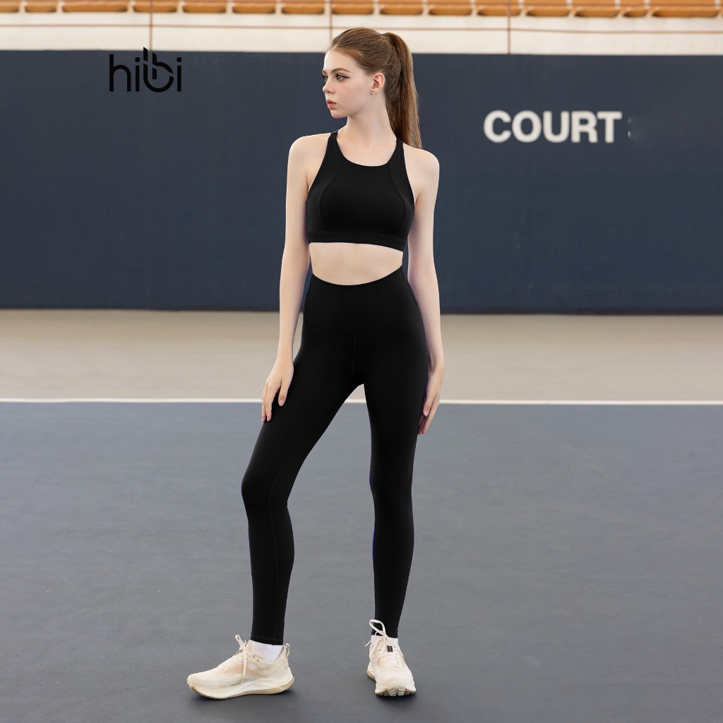 Set đồ Tập Yoga Luxury Hibi Sports H138, áo bra khoét lưng tam giác, kèm mút ngực | BigBuy360 - bigbuy360.vn