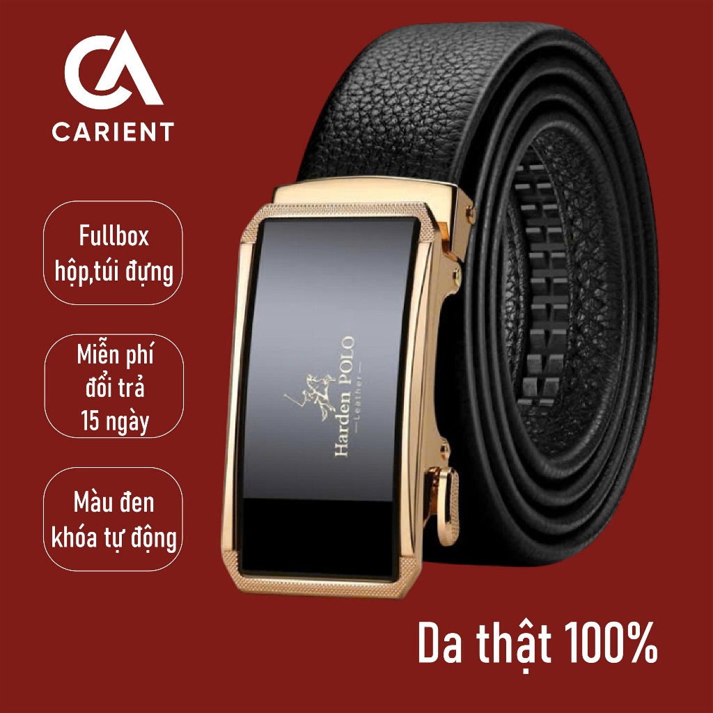 Thắt lưng nam chính hãng CARIENT HD35 chất liệu da bò cao cấp sang trọng