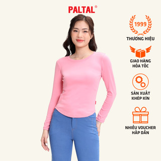 Áo thun thời trang PALTAL chất liệu Rib Cotton phom suông cổ tròn năng động và tiện dụng - 220p 0272