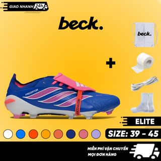  Giày Bóng Đá Predator 26 Elite Tongue Lưỡi Gà Gập Đế Đinh FG Bám Sân Các Màu Sắc Sân Cỏ Nhân Tạo 