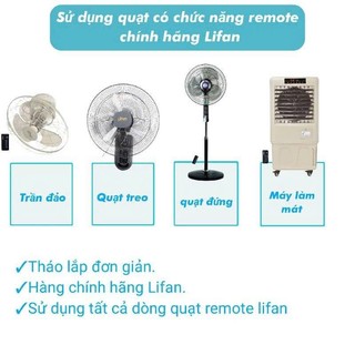 Remote quạt LIFAN  mãTE-1689,TE-1688,TĐ-1689,Đ-16CO,Đ-16RC8,QL-216RC ,F-308RC,LF-4300