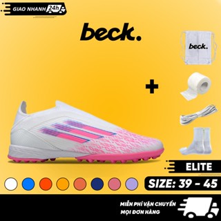  Giày Bóng Đá F50 Elite Laceless Không Dây SOCCER BECK Đế Đinh TF Bám Sân Các Màu Sắc Sân Cỏ Nhân Tạo 