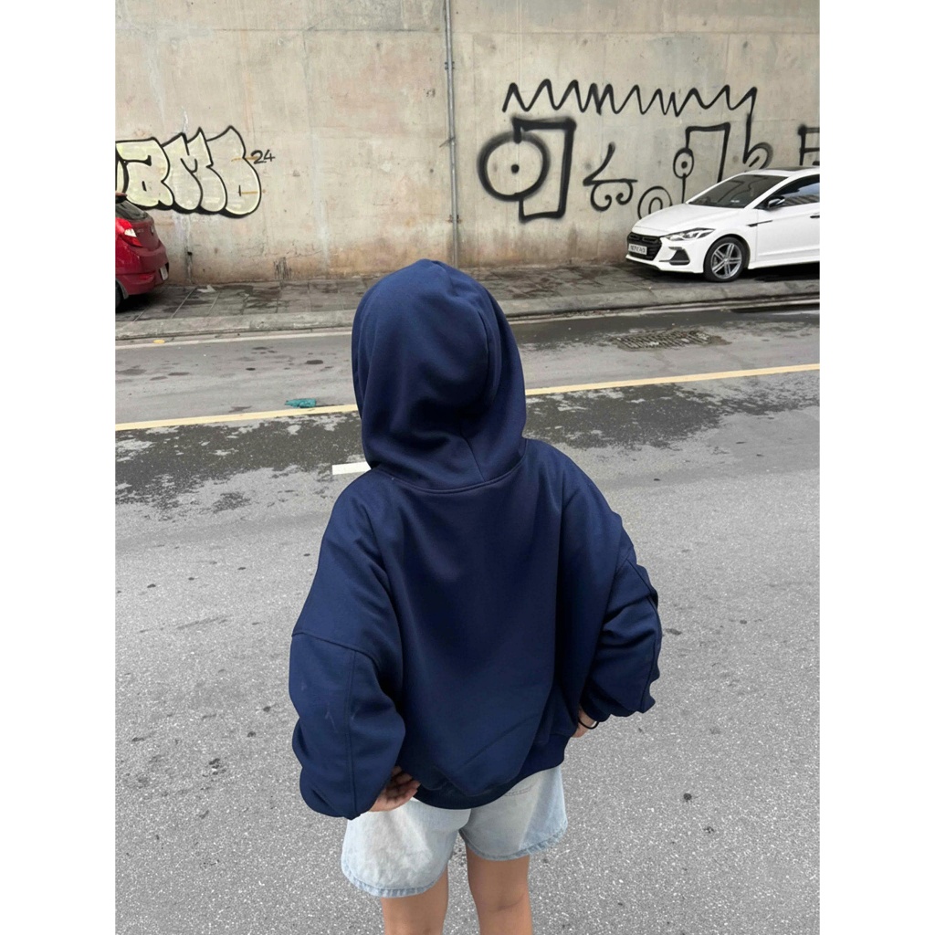 Áo Khoác Hoodie Zip Boxy Miucho Nỉ 2 Da Cao Cấp Dày Dặn Mềm Mại Thoáng Mát HXT02 | BigBuy360 - bigbuy360.vn