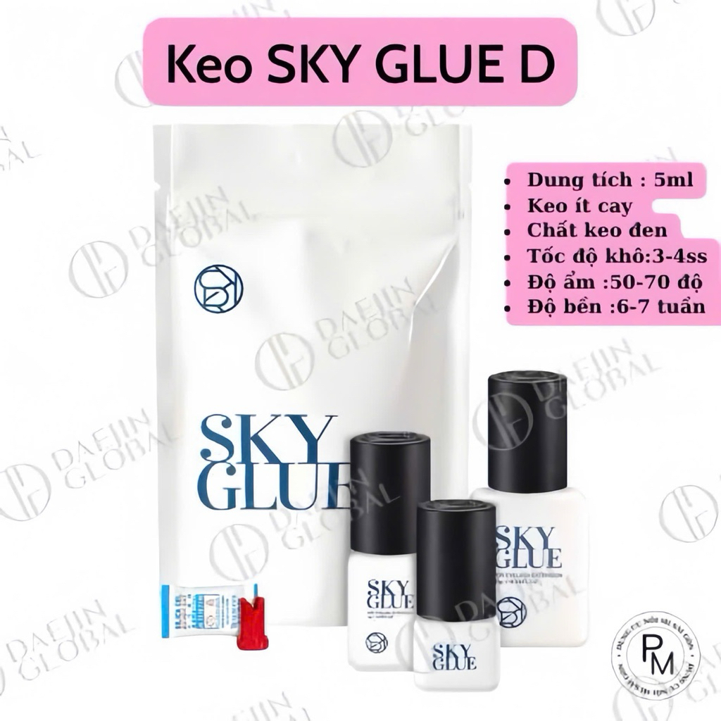 Keo Nối Mi Sky D+ _ keo nối mi khô chậm 2-4s _keo học nối mi _Dụng cụ nối mi _ Phụ liệu nối mi Mi Tâ