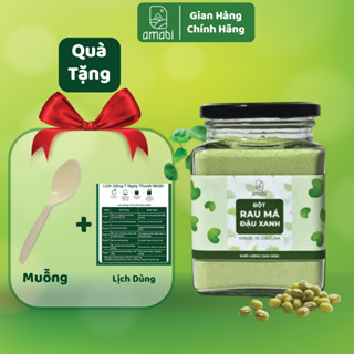 Rau má đậu xanh OGANIC amabi,Bột rau má nguyên chất thanh nhiệt,giải độc,mát gan 100%natural