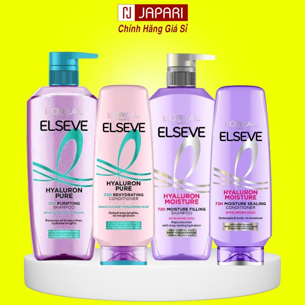 Dầu Gội Loreal Elseve 265ml/400ml CHÍNH HÃNG - Gội Xả L'Oreal Suôn Mượt, Ngăn Ngừa Rụng Tóc Dành Cho