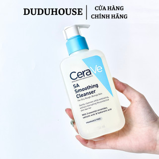  Sữa Rửa Mặt Cerave SA Smoothing Cleanser Làm Sạch Sâu Cho Da Mụn Tẩy Da Chết Dịu Nhẹ 236ml 