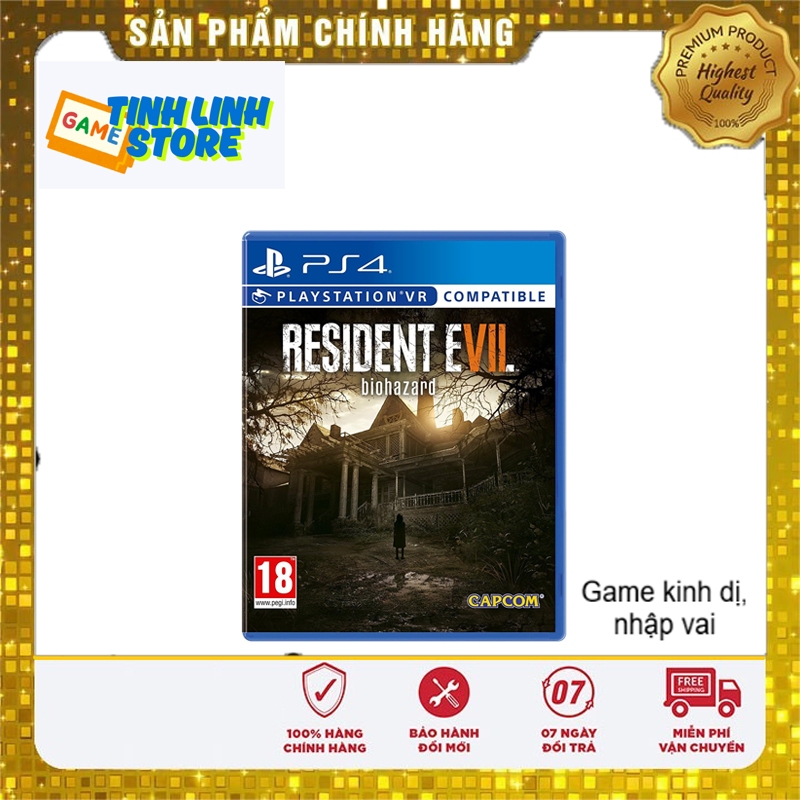 Đĩa Game PS4 Resident evil 7 Biohazard