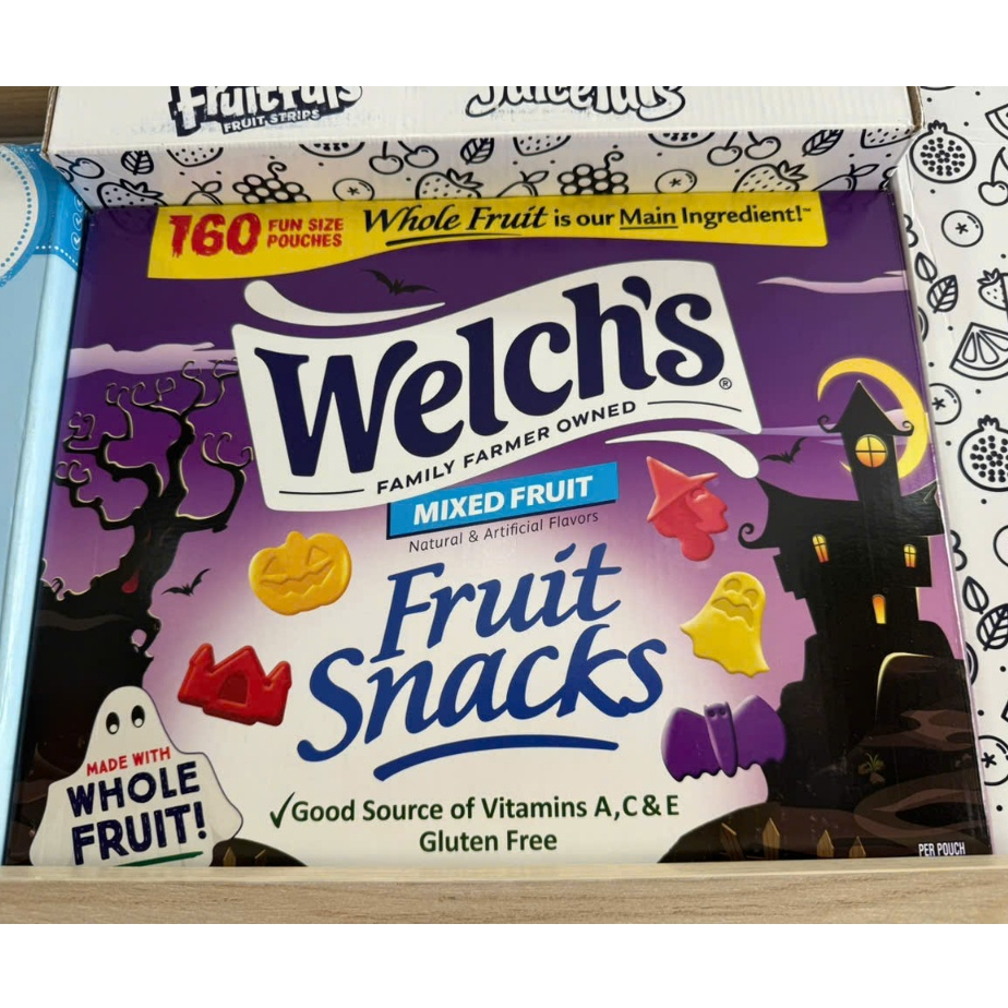 🍡🍒🍓🍉🍊🍋KẸO DẺO WELCH’S FRUIT SNACKS NHIỀU PHIÊN BẢN ( mẫu mới hộp 160 gói/ 90 gói/ 40 gói/ 1.36kg)