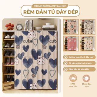  Rèm Dán Che Kệ Tủ Rèm Dán Bếp Rèm Che Tủ Giày Kệ Sách Chống Bụi Với Nhiều Họa Tiết Đẹp Hàng Sẵn Giao Nhanh 