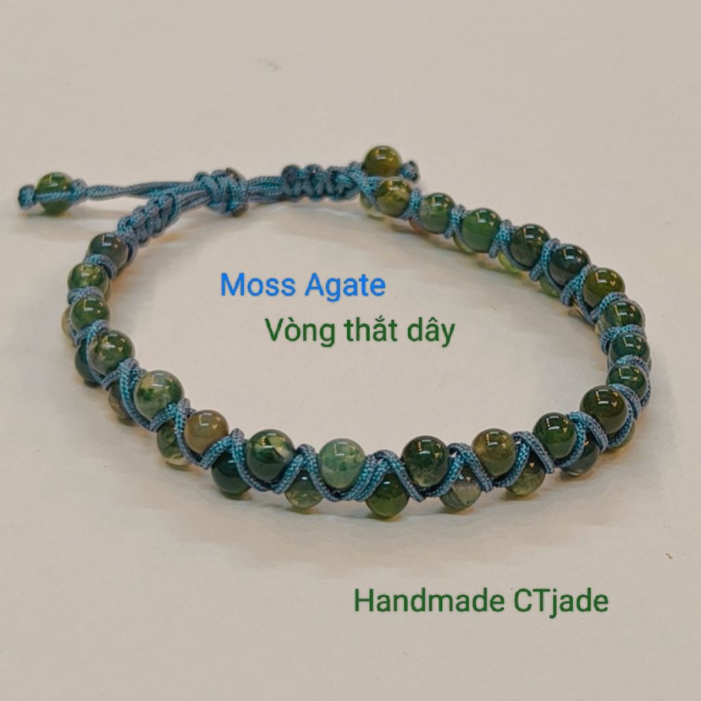 SGN 251018 Vòng thắt dây đá thiên nhiên Handmade CTjade