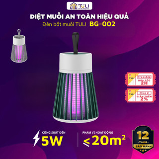  Đèn Bắt Muỗi Thông Minh TULI BG-002 5W Tự Động Thu Hút Bẫy Muỗi Diệt Côn Trùng Bảo Hành 12 Tháng 