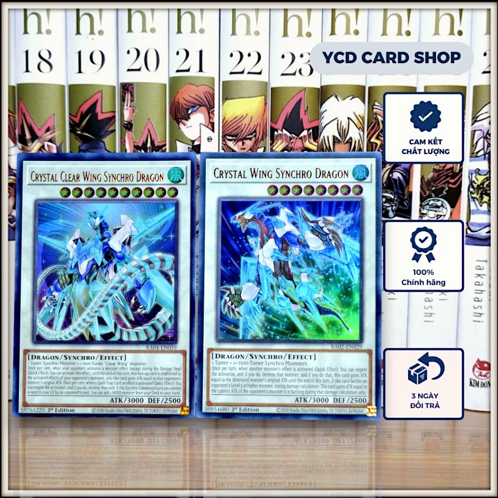 [YCDcardgame] Thẻ bài Yugioh Chính Hãng Set 2 Crystal Synchro Dragon [Synchro]