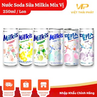 Nước Soda Sữa Milkis Mix Vị | Việt Thái Phát - Thương Hiệu Hàn Quốc (250ml/lon)