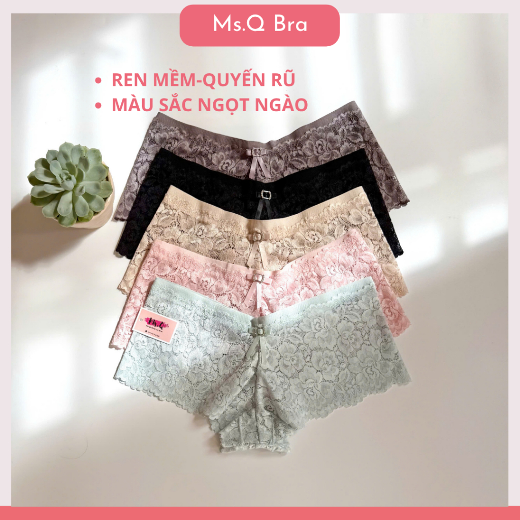 Quần lót nữ ren cao cấp là quần lót nữ mềm mịn  Ms.Q QRNM75