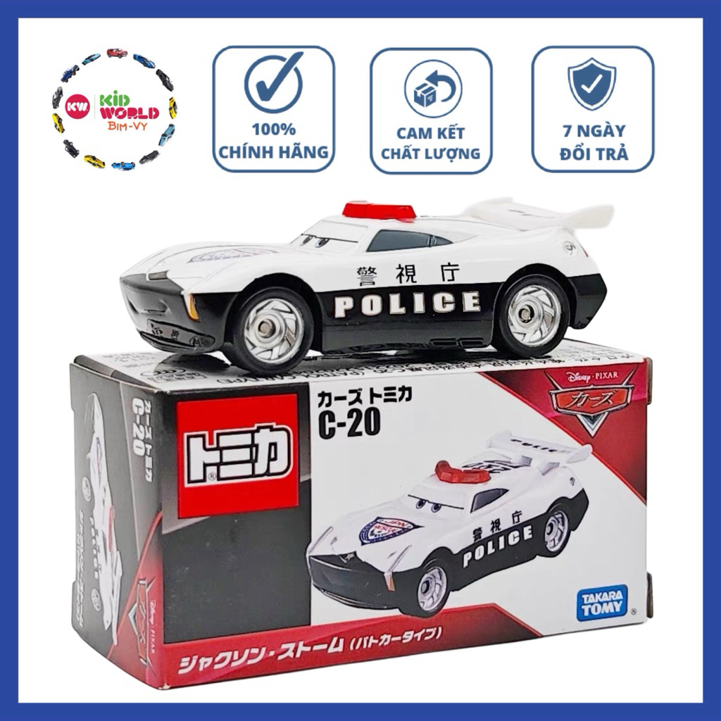Xe mô hình Tomica Box McQueen Cars-Jackson Storm C-20.