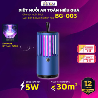  Đèn Bắt Muỗi TULI Thế Hệ Mới BG-003 Có Quạt Hút Bẫy Muỗi Diệt Côn Trùng Ít Ồn,Hiệu Quả,BH 12 Tháng 