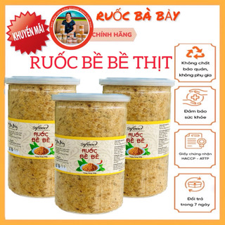 {200g-500g}{ SIÊU NGON-GIÁ TIẾT KIỆM}{Mua 1 hộp 500g tặng 50g ruốc tôm} Ruốc Bề Bề thịt- RUỐC BÀ BẢY QUẢNG NINH