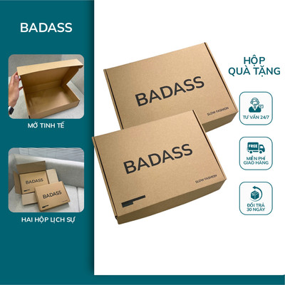 {QUÀ TẶNG} Hộp Giấy Sóng cuộn BADASS Lịch Sự, Sang Trọng, Làm Quà