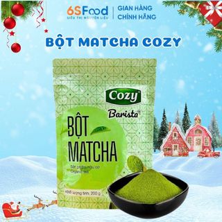  Bột Matcha Cozy 25 50gr dùng để pha chế trà sữa đồ uống  làm bánh,...- 6SFOOD 