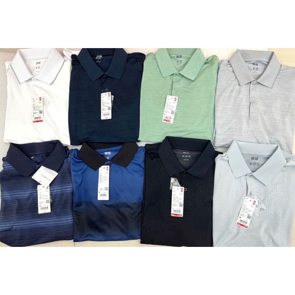 Áo Polo nam Uni thun lạnh Airism