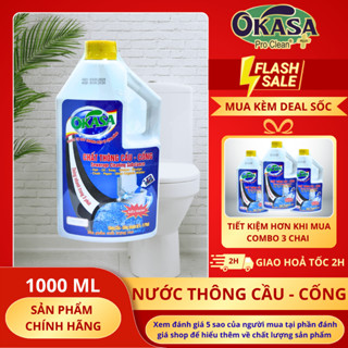 Nước Thông Cống OKASA Siêu Mạnh, Giúp Thông Tắc Bồn Cầu Nhanh Chóng, Giải Quyết Tắc Nghẽn, Hiệu Quả Cao.Đọc Kỹ Hướng Dẫn
