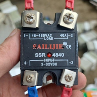  Rơle bán dẫn  SSR   DC- AC tháo tủ điện công nghiệp 