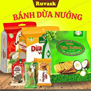 Bánh Dừa Nướng Quý Thu Giòn Rụm - Bánh Dừa Đặc Sản Quảng Nam THƠM NGON - Đặc Sản Ruvask 